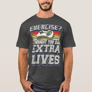 Extra Living Funny Video Game Controller Retro T-Shirt