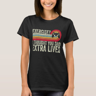 Extra Living Video Game Controller Retro für Gamer T-Shirt