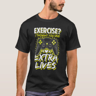 Extra Living Video Game Controller Retro Gamer Boy T-Shirt