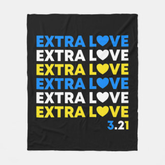 Extra Love World Down Syndrom Awareness Day March Fleecedecke