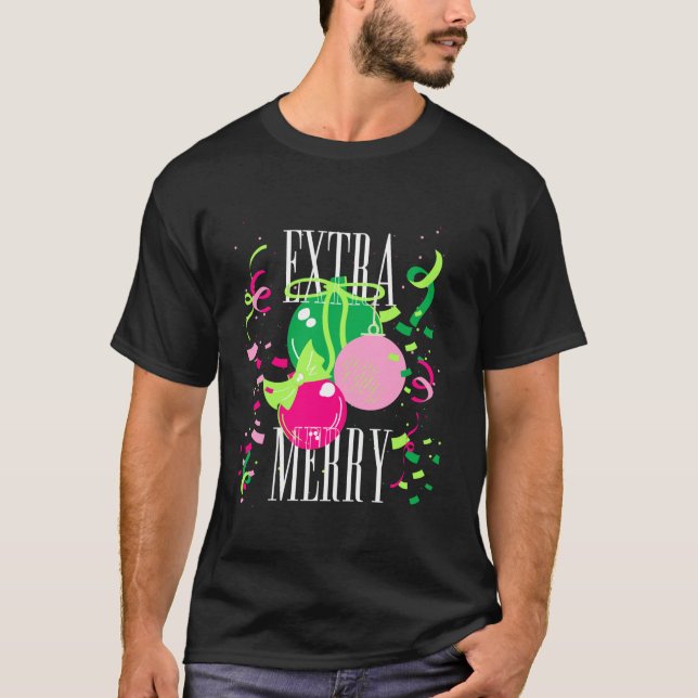 Extra Merry und hell Süd Prep einfach Christus T-Shirt (Vorderseite)