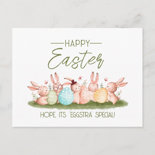 Extra Spezial! Frohe Ostern Postkarte (Vorderseite)