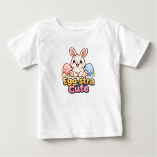 Extra süßer Osterhase mit bunten Eiern Baby T-shirt