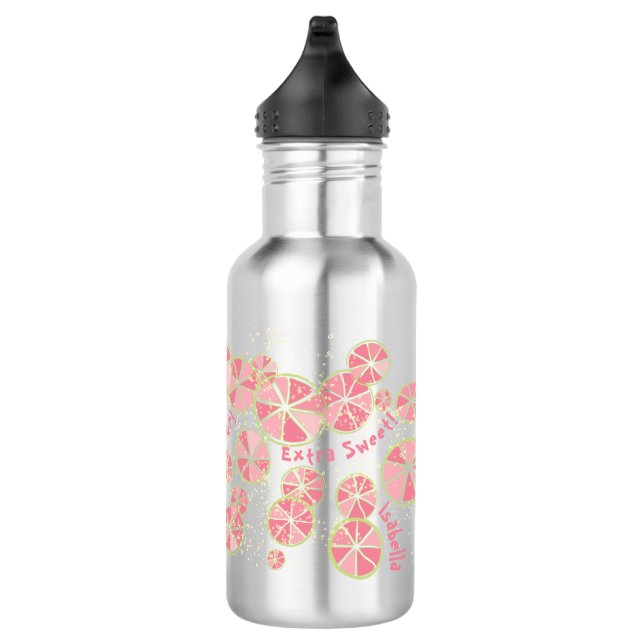 EXTRA SWEET! Fun Lemonade - rosa Punch Edelstahlflasche (Rechts)