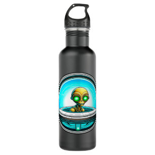 Extra-Terrestrial in einem UFO Edelstahlflasche