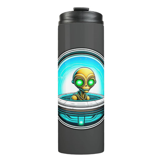 Extra-Terrestrial in einem UFO Thermosbecher (Vorderseite)