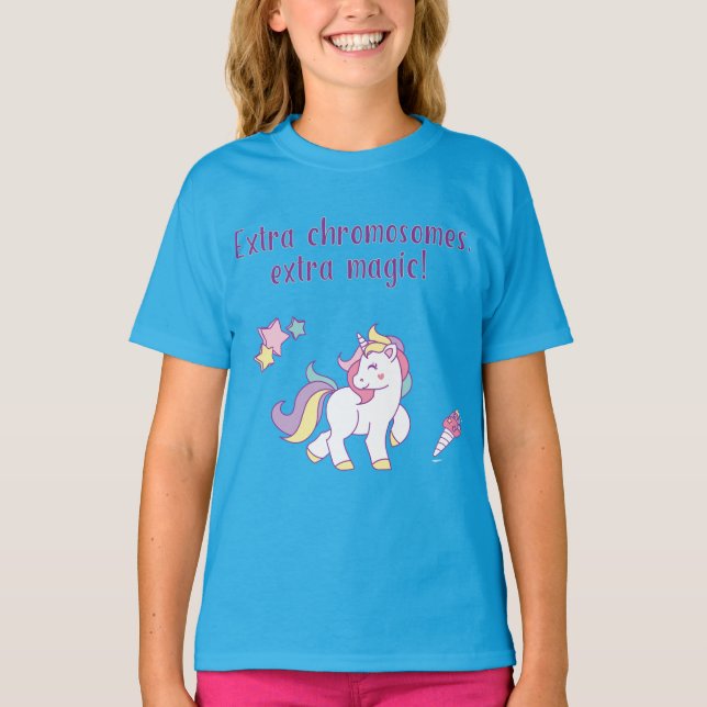 Extrachromosom-Magie-Einhorn T-Shirt (Vorderseite)