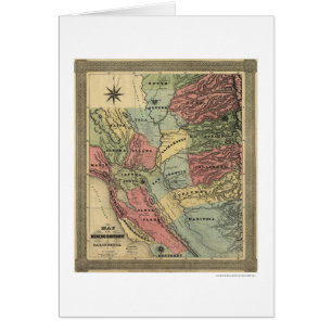 Extraction dans la carte de la Californie - 1851