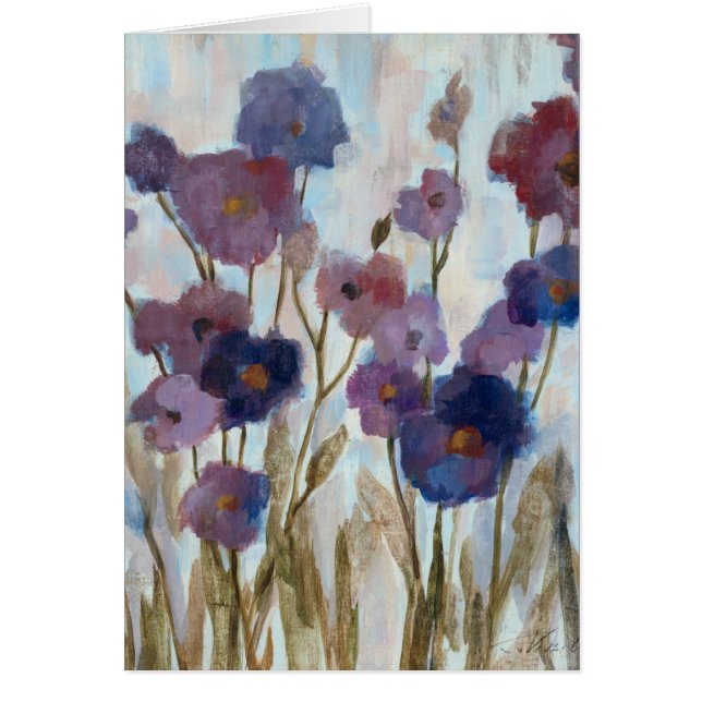 Extrahiertes Blumen in Lila (Vorne)