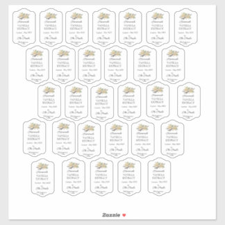 Extrait de vanille fait maison Étiquette de vinyle