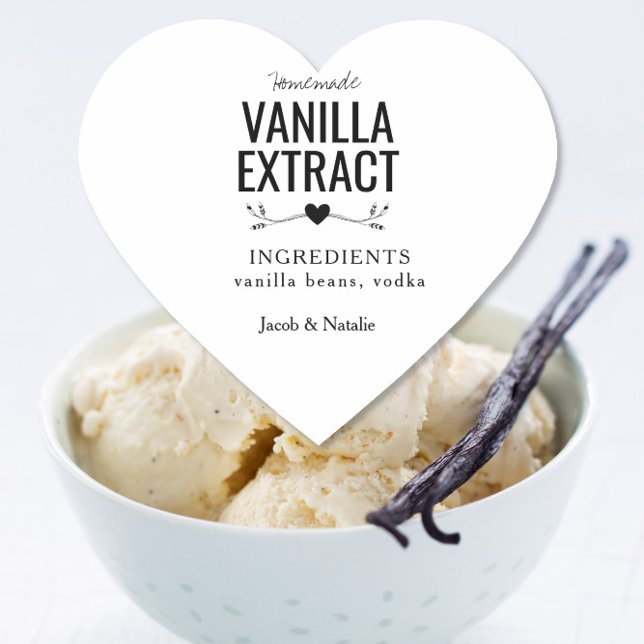 extrait de vanille maison sur mesure étiquette de  (Créateur téléchargé)