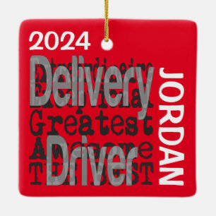 Extraordinaire CUSTOM für den Lieferfahrer Keramikornament