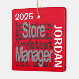 Extraordinaire CUSTOM Store Manager Keramikornament
