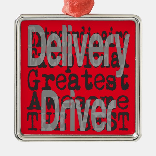 Extraordinaire für Lieferfahrer Ornament Aus Metall (Vorne)