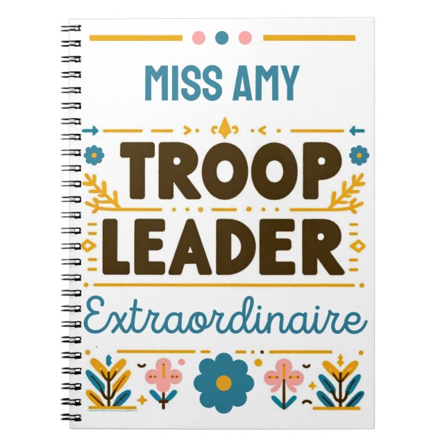 Extraordinaire Journal der Pfadfindertruppe Notizblock (Vorderseite)