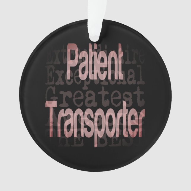 Extraordinär für Patiententransporter Ornament (Vorderseite)