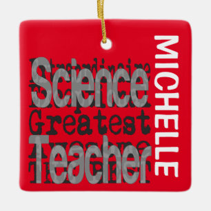 Extraordinär für Wissenschaftslehrer CUSTOM Keramikornament
