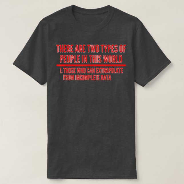 Extrapolate T ShirtData Science Shirt 526 (Design vorne)