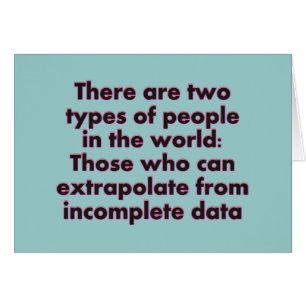 Extrapolieren Sie dieses…