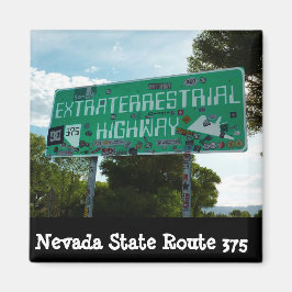 Extraterrestrial HIghway Sign Foto Magnet
