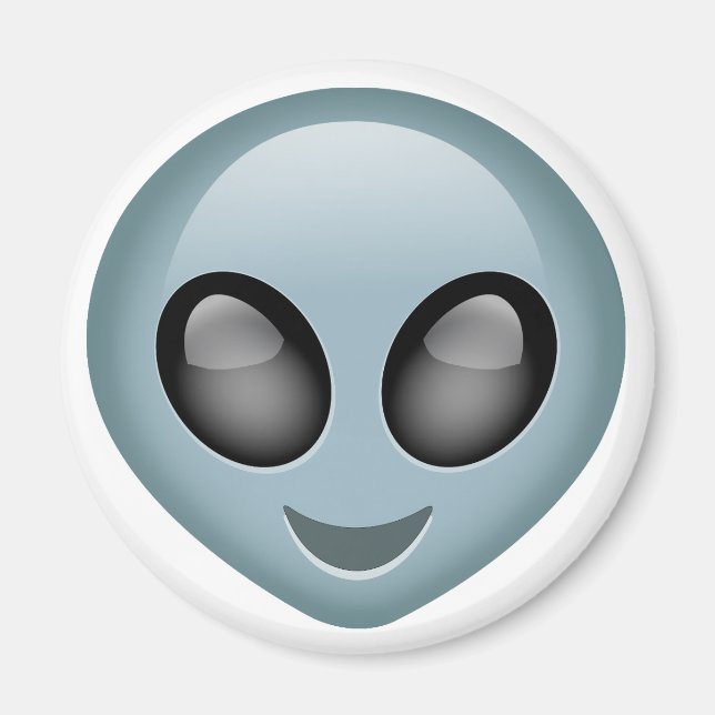 Extraterrestrische Alien Emoji Magnet (Vorne)