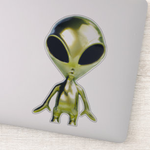 Extraterrestrische Alien Metallic Sticker