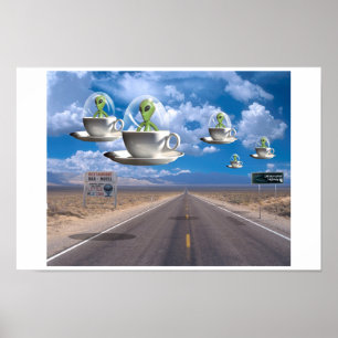 Extraterrestrische Autobahn Poster