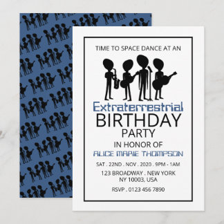 Extraterrestrische Band, Geburtstag Einladung