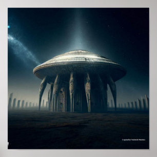 Extraterrestrische Struktur Poster