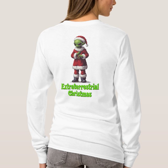 Extraterrestrische Weihnachten T-Shirt (Rückseite)
