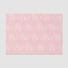 Extravagant Baby JOY Letters - Blush Pink Calligra Seidenpapier
