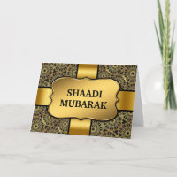 Extravagant Black and Gold Shaadi Mubarak