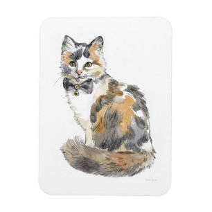 Extravagant Calico Cat Magnet