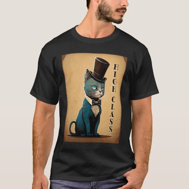 Extravagant Cat High Class Top Hat Old Style Bow K (Vorderseite)