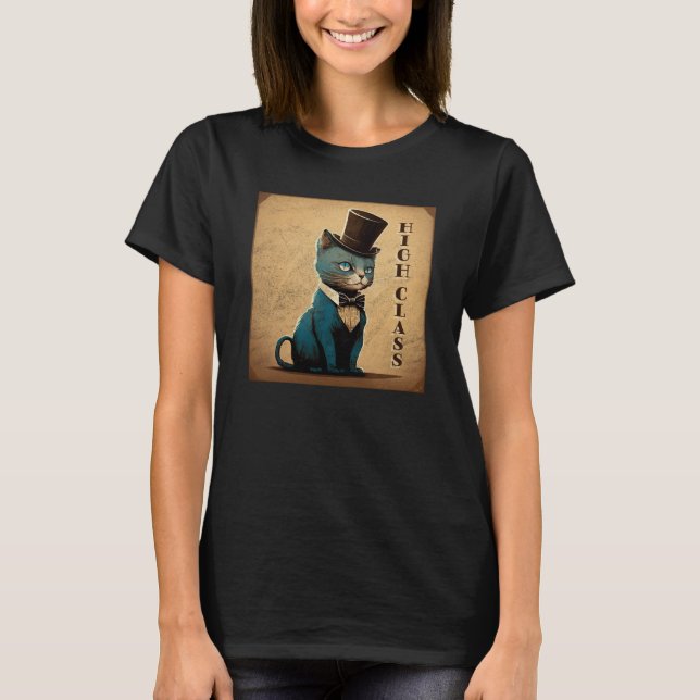 Extravagant Cat High Class Top Hat Old Style Bow K (Vorderseite)