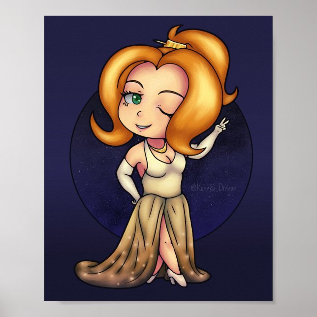 Extravagant Chibi Girl Poster (Vorne)