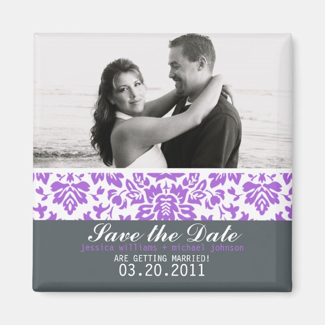 Extravagant Damask Magnet (Vorne)