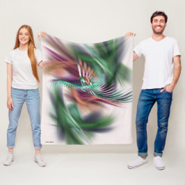 Extravagant Dancer Abstrakt Fleecedecke