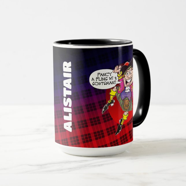 Extravagant ein Fling wi" ein Scotsman? Tasse (VorderseiteRechts)