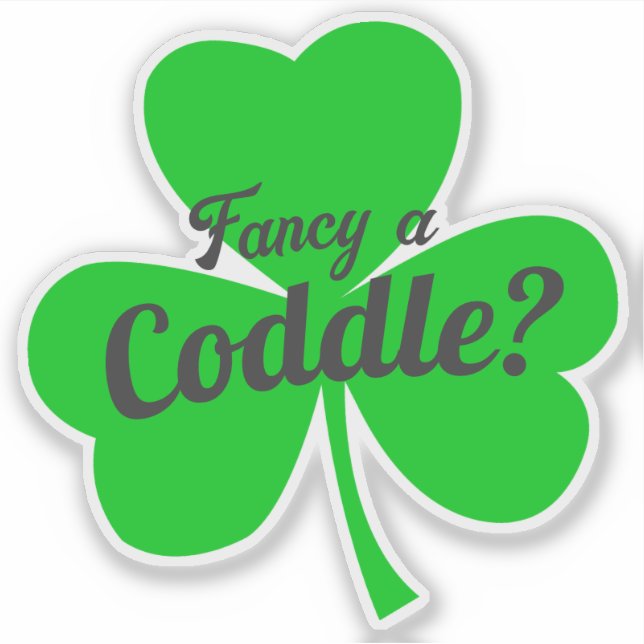 Extravagant ein kuscheliger Irish Food Joke Aufkleber (Vorderseite)