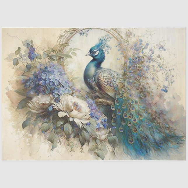 Extravagant Feathers Seidenpapier (Vorderseite)