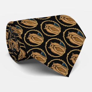 Extravagant Frame Yorkshire Terrier Yorkie Portrai Krawatte