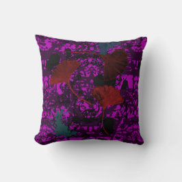 Extravagant Ginkgo Grunge Square Akzent Kissen