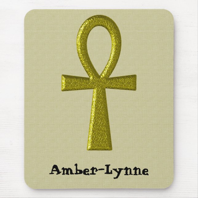 Extravagant Gold Ankh Mousepad (Vorne)