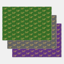Extravagant Green, Gray, Lila, Imitate Gold 54. Ev