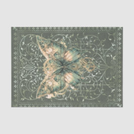Extravagant Green Steampunk Butterfly Seidenpapier