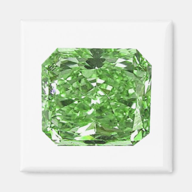 Extravagant grüner Diamant Magnet (Vorne)