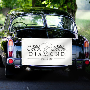 Extravagant Mr. and Mrs. Car Banner