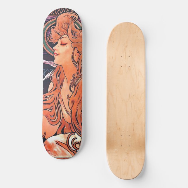 Extravagant Mucha Skateboard (Vorderseite)