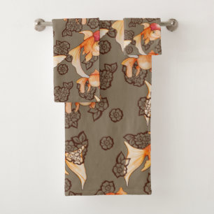 Extravagant Oranda Goldfish Badhandtuch Set